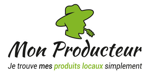 Mon Producteur — Noir & vert · fond blanc (520 × 260 px)